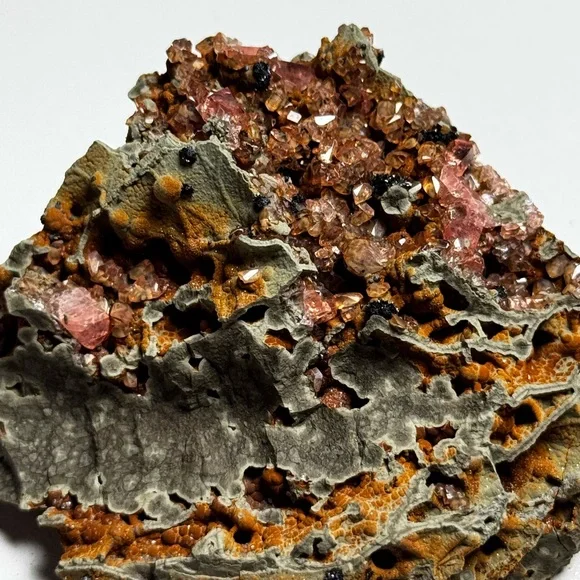 RARE Collector Rhodochrosite Matrix Potosi Mine Santa Eulalia Chihuahua 🇲🇽